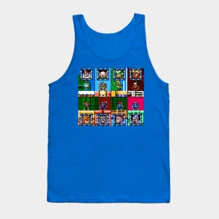 Mega Man 6 Bosses Tank Top